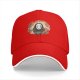 Black baseball cap with No-Face spirit floral wreath print