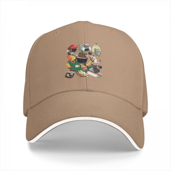 Black Baseball Cap With Cute Cats Cooking Food Graphic