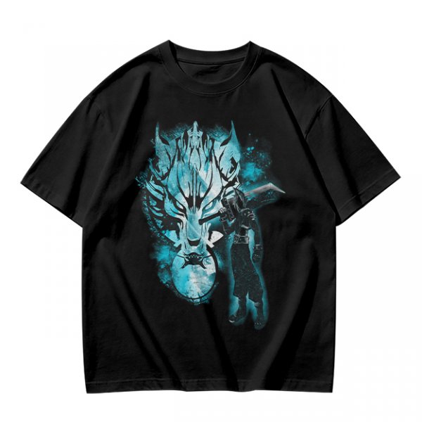 Olive Green T-Shirt With Alien Warrior Graphic Print