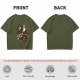 Olive T-Shirt With Grim Reaper Coffee Enjoy Your Monday Print