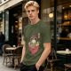 Olive T-Shirt With Frog In Ramen Bowl Japanese Art Print