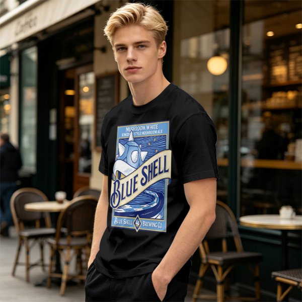Blue Shell Brewing Co Mushroom White Ale T-Shirt