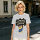 Olive T-shirt with Wizard Cat 'My Super Power Is To Make Stupid People Disappear' Print
