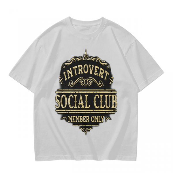 Introvert Social Club Member Only Graphic T-Shirt