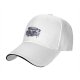 Black baseball cap with gothic teacup skull and rose print