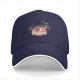 Black baseball cap with 'Keeps The A-Sad Away' graphic print