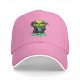Black Baseball Cap With Neon Skull Wizard Graphic Design