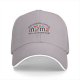 Black baseball cap with 'meh & meh' novelty candy parody design