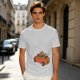 Olive T-Shirt with Skeleton and Friends in Christmas Car Print