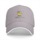 Black baseball cap with cheerful lemon graphic and make lemonades text