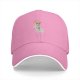 Black baseball cap with running dog graphic and gold text