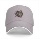 Black Baseball Cap With Psychedelic Skull Snake Graphic