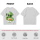 Olive Green T-Shirt With Cute Alien Eating Ramen Graphic