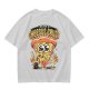 Olive t-shirt with 'I Believe In Cheesus Crust' pizza graphic