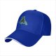 Black Baseball Cap with T-Rex Dinosaur Riding a Bike Graphic