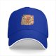 Black baseball cap with giant hot kaiju destroying city graphic