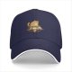 Black Baseball Cap With Cute Cat On Pizza Slice Graphic