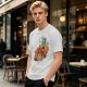 Olive Green T-Shirt with Avatar Aang The Last Airbender Art