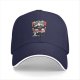 Black baseball cap with DFC viking mascot graphic