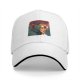 Black Baseball Cap With Screaming Pizza Slice Art Print