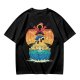 One Piece Thousand Sunny Ship Graphic Olive T-Shirt