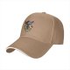 Black Baseball Cap With Fantasy Dark Warrior Graphic Print
