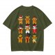 Olive Christmas Gingerbread Character Graphic T-Shirt