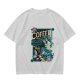 Olive t-shirt with mermaid coffee print 'Coffee Because Luring Sailors Takes Energy'
