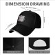 Black baseball cap with pastel handheld gaming and anime character print