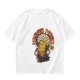 Olive T-Shirt with Retro Summer Power Corn Character Print