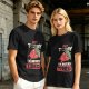 Olive T-Shirt with 'Not Today I'm Berry Tired' Strawberry Print