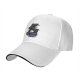 Black baseball cap with witch cat coffee cup 'I need coffee to focus' print