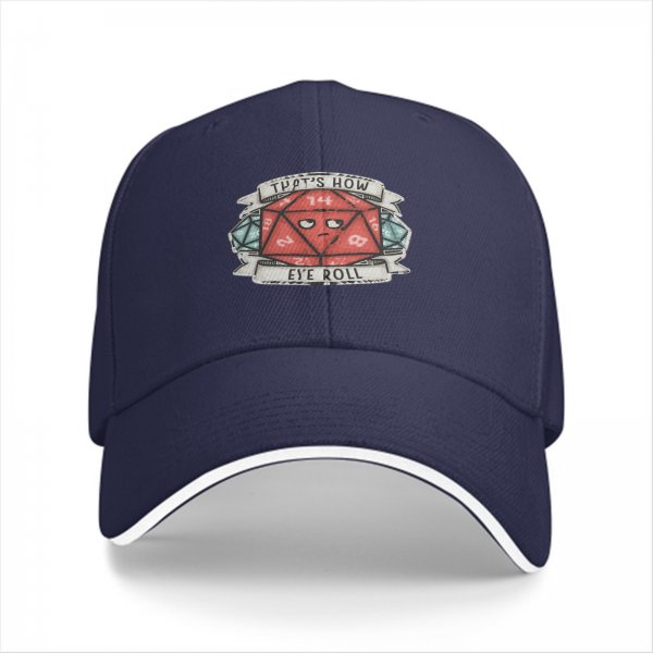 That's How Eye Roll D20 Dice Baseball Cap For TTRPG Fans