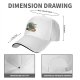 Black baseball cap with funny Christmas cat wobbling defense print
