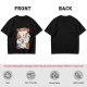 Olive green graphic t-shirt with slow foods animal fast food mashup print