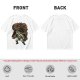 Olive T-shirt with He-Man and Battle Cat Graphic