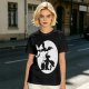 Olive Halloween Witch Silhouette Graphic Short Sleeve T-Shirt