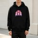 Black Hoodie With Red Panda Existential Ready Graphic