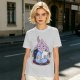 Oversized T-Shirt With Sleepy Baphomet Goat In Pajamas Print