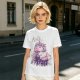 Anxious Magical Unicorn Graphic Olive T-Shirt