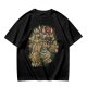 Olive Green T-Shirt With Detailed Monster Dragon Print