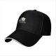 Black Baseball Cap With Cute Sitting Panda Graphic