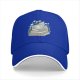 Black baseball cap with teacup on books and botanical print