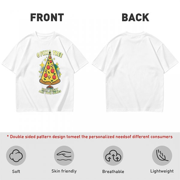 O Pizza Tree How Tasty Are Your Slices Funny Graphic T-Shirt