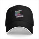 Black baseball cap with Fresh Beets turntable graphic