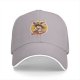 Black Baseball Cap with Anime Character Eating Ramen Graphic