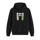 Black hoodie with 'Humans Are A Virus' alien unicorn graphic