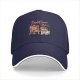 Black baseball cap with lion painter art print