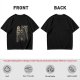 Olive graphic t-shirt with grim reaper and 'You Got Plans?' print