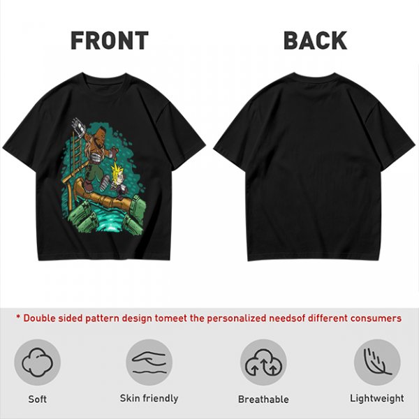 Final Fantasy VII Barret and Cloud Graphic Tee